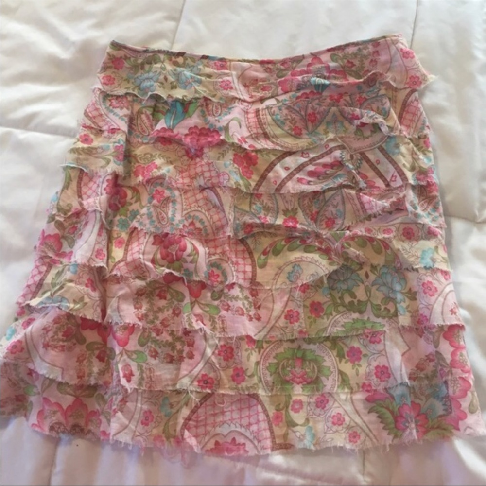 Ruth Anthropologie tiered Ruffle Skirt, Size 4